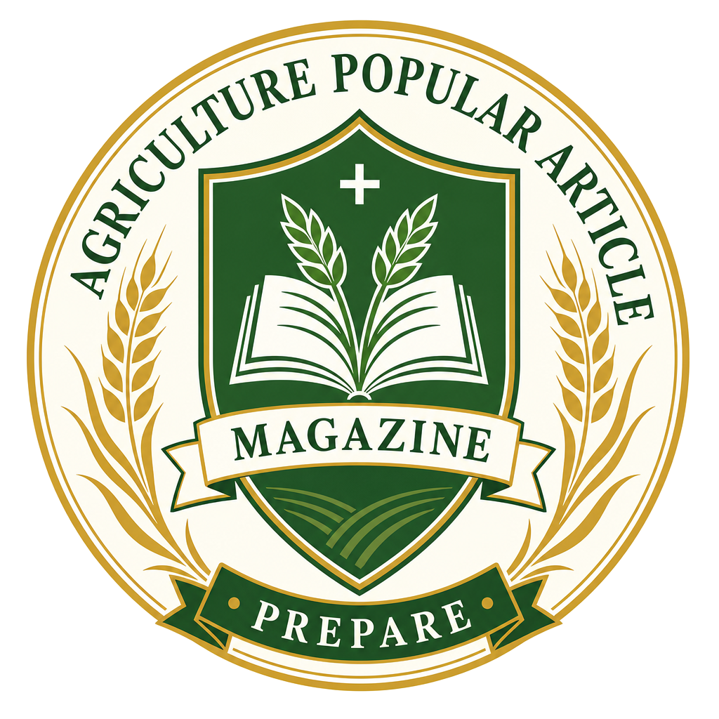 The Agriculture Popular Article Magazine